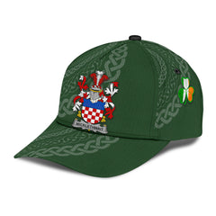Clan Micklethwait Coat Of Arms - Irish Family Crest St Patrick's Day Classic CapXP14 Classic Cap - Micklethwait Coat Of Arms St Patrick's Day Classic Cap Irish Cap