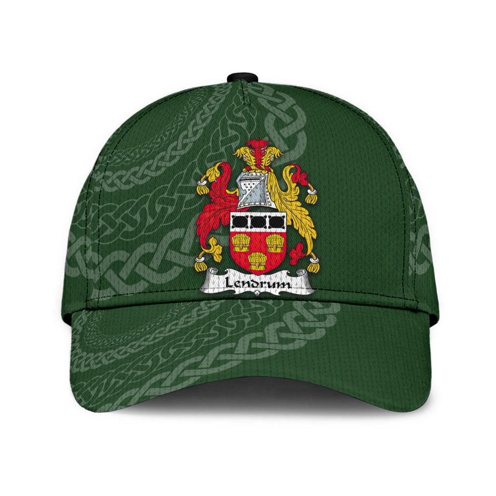 Clan Lendrum Coat Of Arms - Irish Family Crest St Patrick's Day Classic CapYS91 Classic Cap - Lendrum Coat Of Arms St Patrick's Day Classic Cap Irish Cap