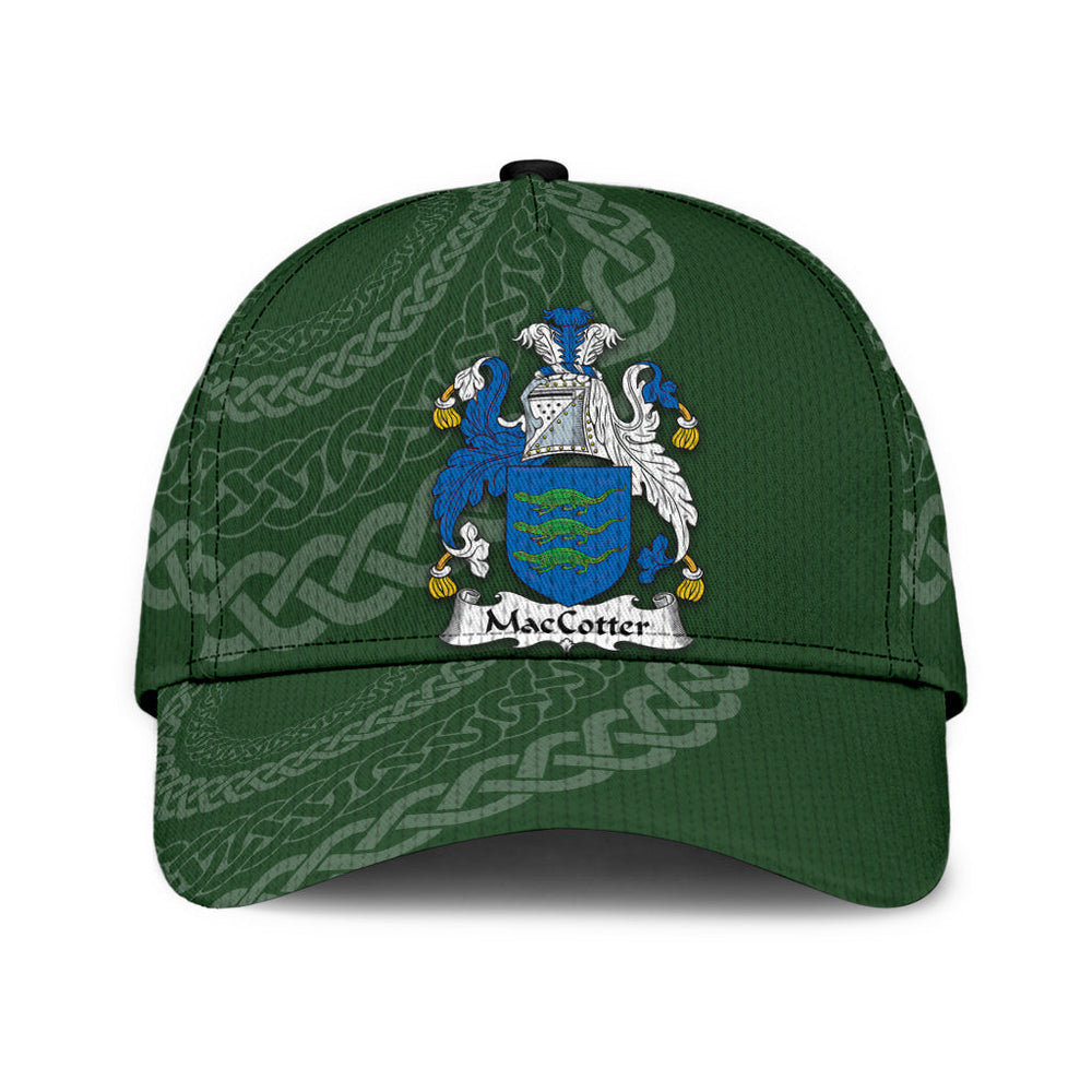 Clan Maccotter Coat Of Arms - Irish Family Crest St Patrick's Day Classic CapWK93 Classic Cap - Maccotter Coat Of Arms St Patrick's Day Classic Cap Irish Cap