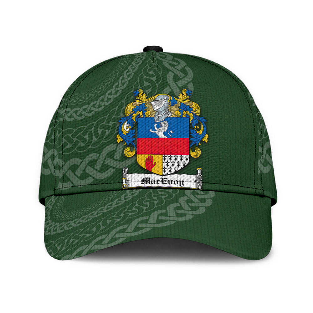 Clan Macevoy Coat Of Arms - Irish Family Crest St Patrick's Day Classic CapZM18 Classic Cap - Macevoy Coat Of Arms St Patrick's Day Classic Cap Irish Cap