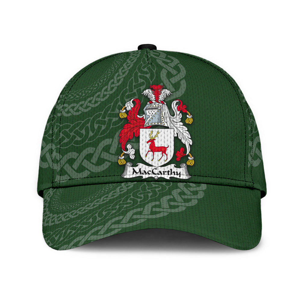 Clan Maccarthy Coat Of Arms - Irish Family Crest St Patrick's Day Classic CapPD38 Classic Cap - Maccarthy Coat Of Arms St Patrick's Day Classic Cap Irish Cap