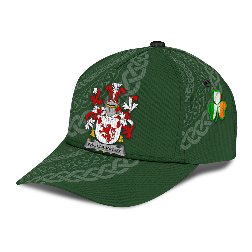 Clan Mccawley Coat Of Arms - Irish Family Crest St Patrick's Day Classic CapZJ90 Classic Cap - Mccawley Coat Of Arms St Patrick's Day Classic Cap Irish Cap