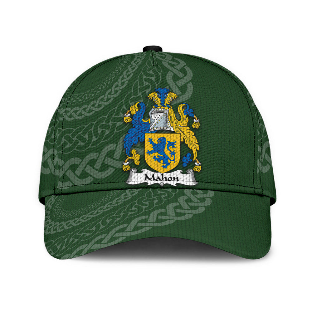Clan Mahon Coat Of Arms - Irish Family Crest St Patrick's Day Classic CapWX79 Classic Cap - Mahon Coat Of Arms St Patrick's Day Classic Cap Irish Cap
