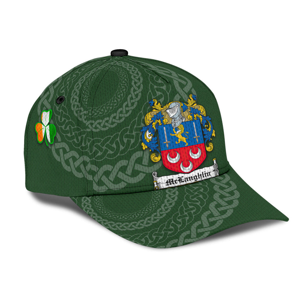 Clan Mclaughlin Coat Of Arms - Irish Family Crest St Patrick's Day Classic CapOI25 Classic Cap - Mclaughlin Coat Of Arms St Patrick's Day Classic Cap Irish Cap