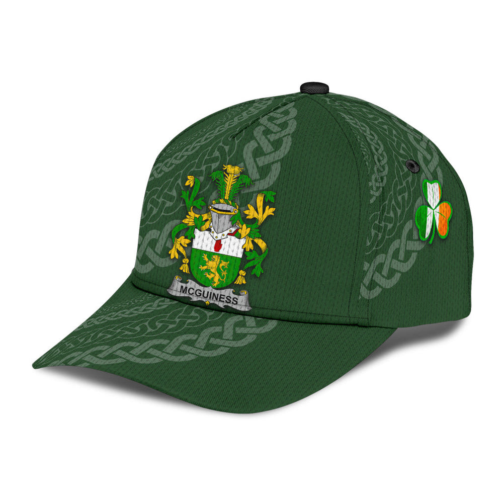 Clan Mcguiness Coat Of Arms - Irish Family Crest St Patrick's Day Classic CapNE62 Classic Cap - Mcguiness Coat Of Arms St Patrick's Day Classic Cap Irish Cap