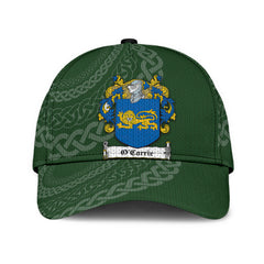 Clan Ocarrie Coat Of Arms - Irish Family Crest St Patrick's Day Classic CapHF36 Classic Cap - Ocarrie Coat Of Arms St Patrick's Day Classic Cap Irish Cap