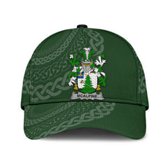 Clan Mcalpine Coat Of Arms - Irish Family Crest St Patrick's Day Classic CapNM24 Classic Cap - Mcalpine Coat Of Arms St Patrick's Day Classic Cap Irish Cap
