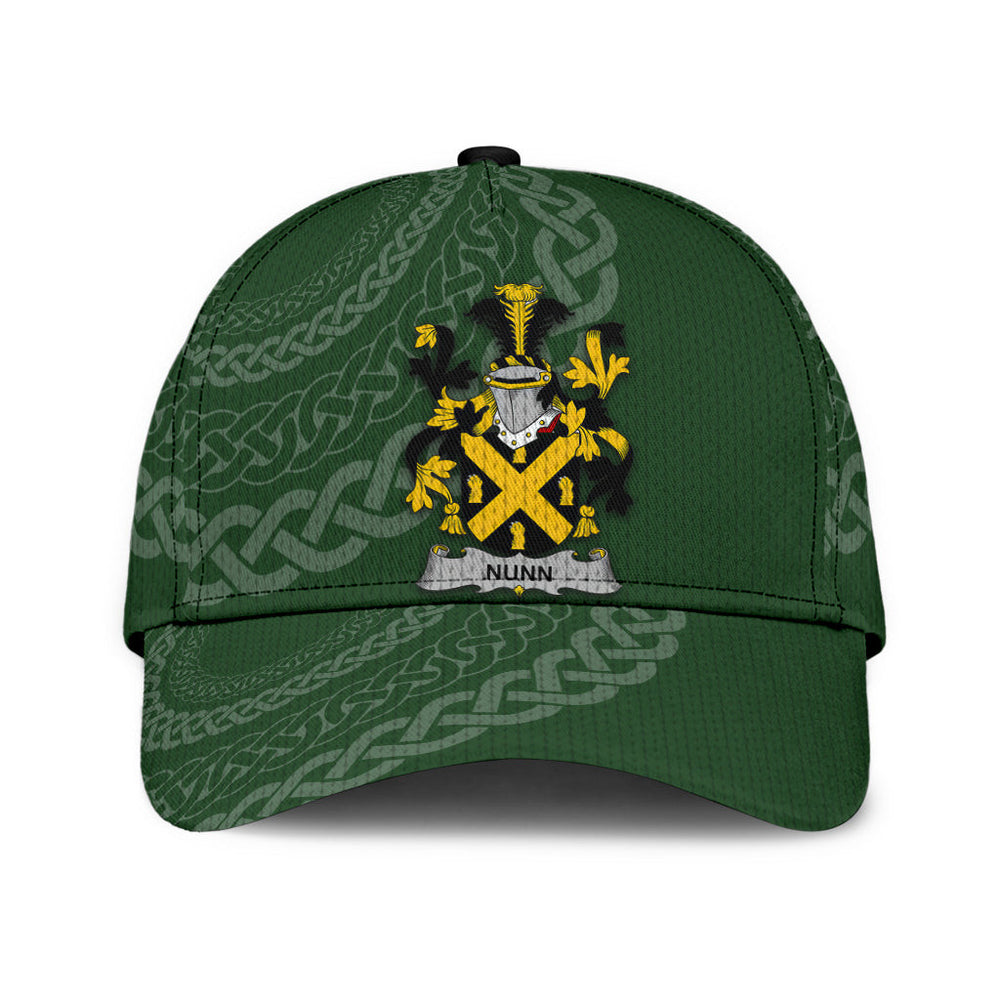 Clan Nunn Coat Of Arms - Irish Family Crest St Patrick's Day Classic CapRJ82 Classic Cap - Nunn Coat Of Arms St Patrick's Day Classic Cap Irish Cap