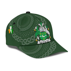 Clan Maccurtin Coat Of Arms - Irish Family Crest St Patrick's Day Classic CapWT92 Classic Cap - Maccurtin Coat Of Arms St Patrick's Day Classic Cap Irish Cap