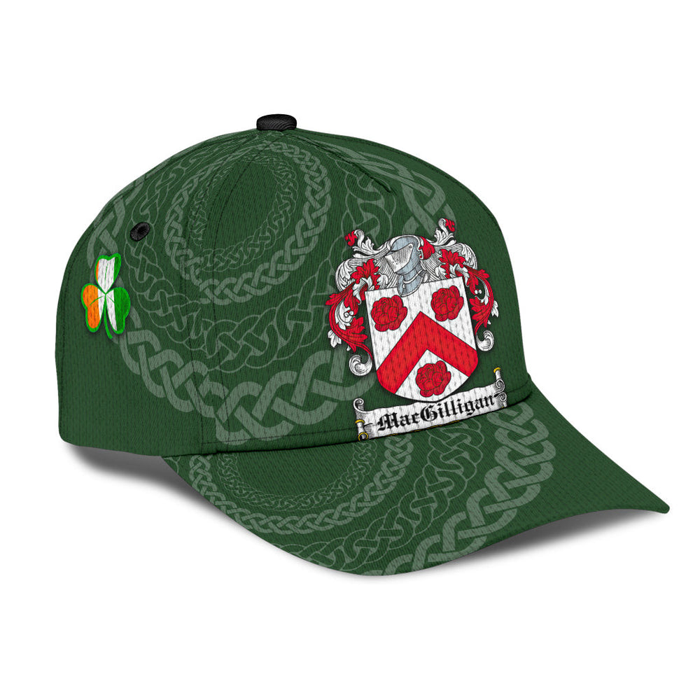 Clan Macgilligan Coat Of Arms - Irish Family Crest St Patrick's Day Classic CapXE40 Classic Cap - Macgilligan Coat Of Arms St Patrick's Day Classic Cap Irish Cap