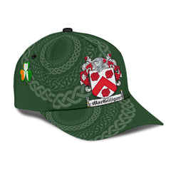 Clan Macgilligan Coat Of Arms - Irish Family Crest St Patrick's Day Classic CapXE40 Classic Cap - Macgilligan Coat Of Arms St Patrick's Day Classic Cap Irish Cap