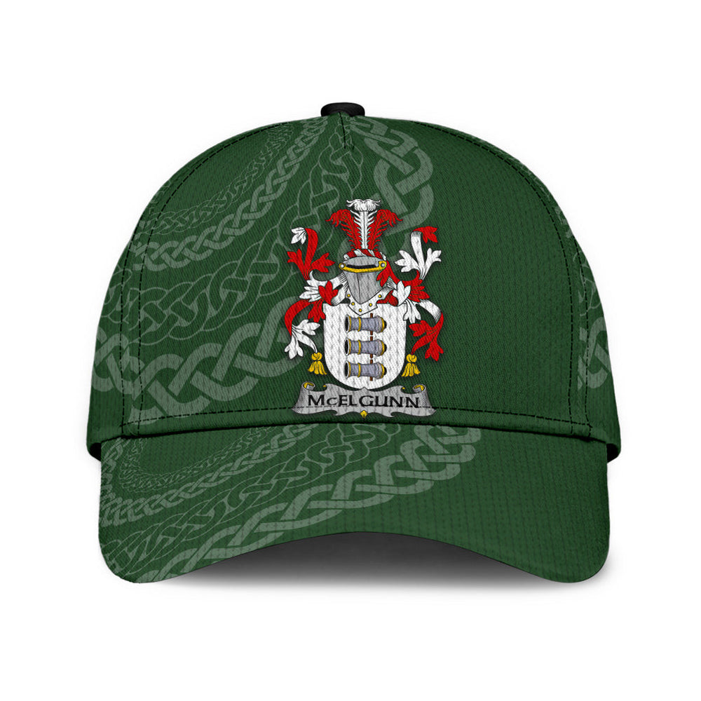 Clan Mcelgunn Coat Of Arms - Irish Family Crest St Patrick's Day Classic CapBN84 Classic Cap - Mcelgunn Coat Of Arms St Patrick's Day Classic Cap Irish Cap
