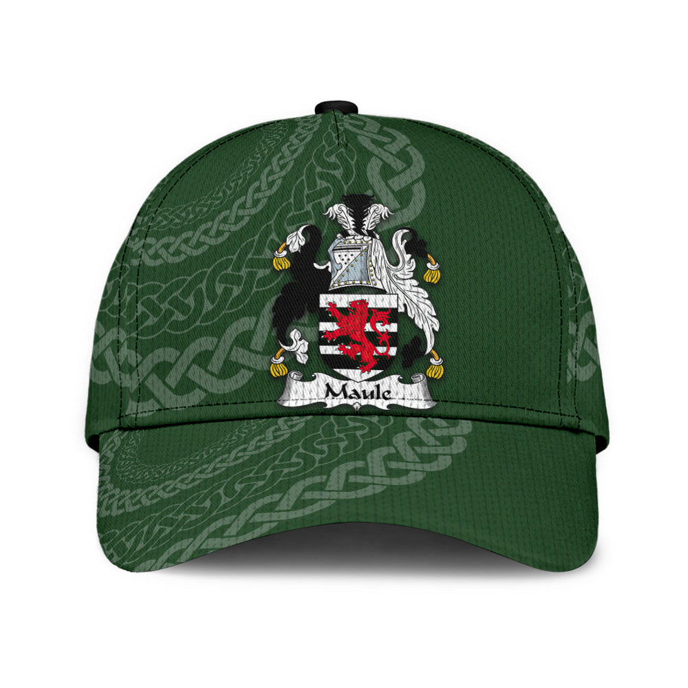 Clan Maule Coat Of Arms - Irish Family Crest St Patrick's Day Classic CapNY37 Classic Cap - Maule Coat Of Arms St Patrick's Day Classic Cap Irish Cap