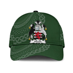 Clan Maule Coat Of Arms - Irish Family Crest St Patrick's Day Classic CapNY37 Classic Cap - Maule Coat Of Arms St Patrick's Day Classic Cap Irish Cap