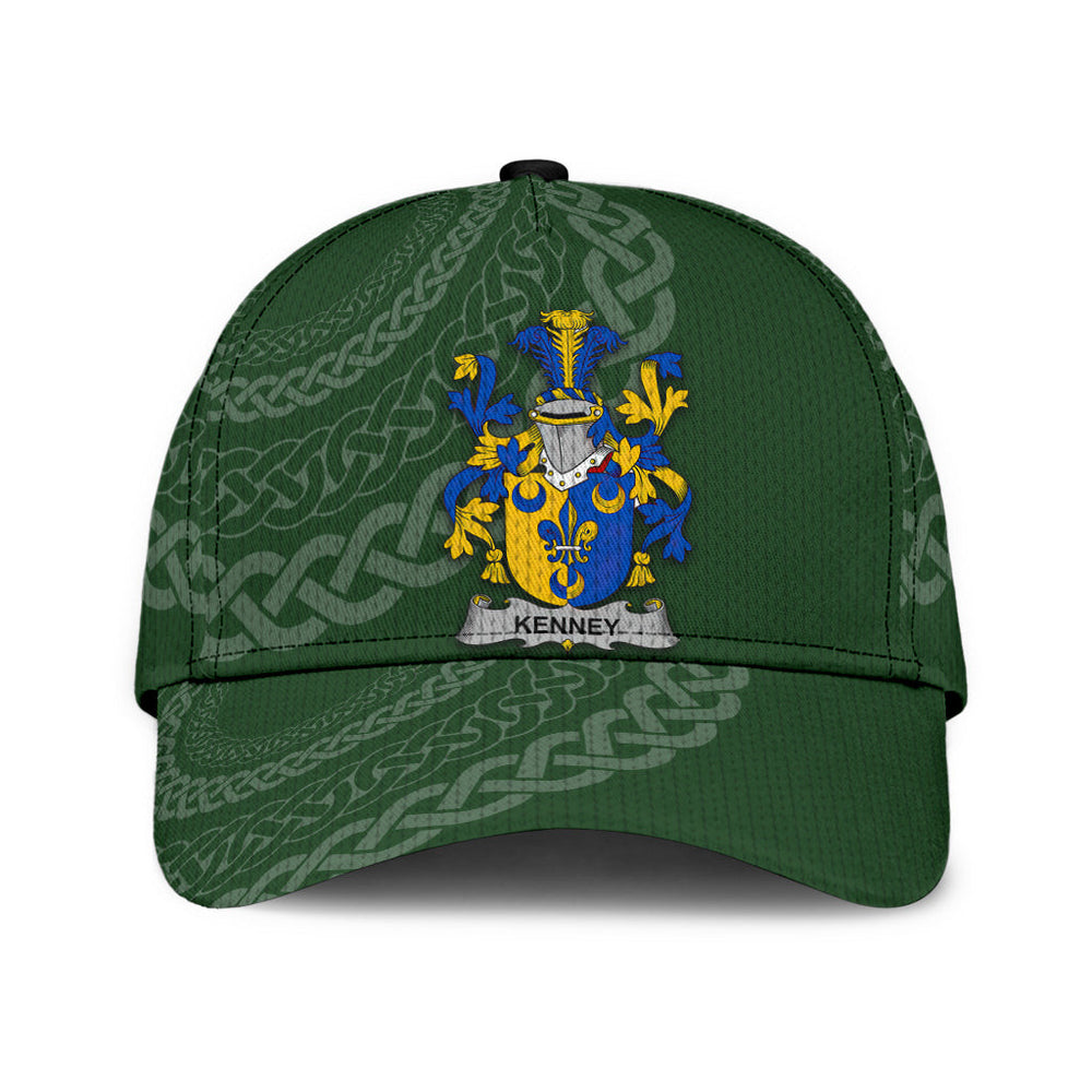 Clan Kenney Coat Of Arms - Irish Family Crest St Patrick's Day Classic CapOT18 Classic Cap - Kenney Coat Of Arms St Patrick's Day Classic Cap Irish Cap