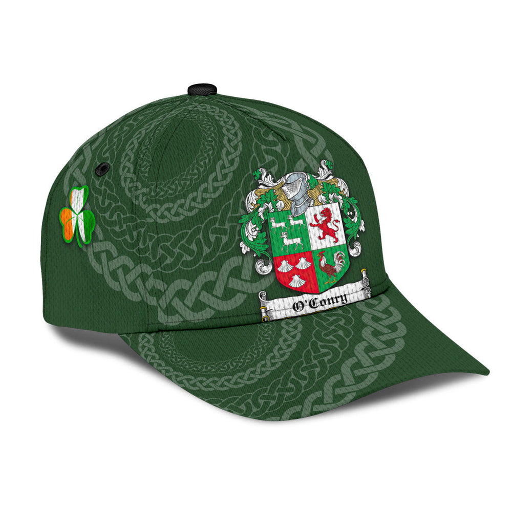 Clan Oconry Coat Of Arms - Irish Family Crest St Patrick's Day Classic CapOD48 Classic Cap - Oconry Coat Of Arms St Patrick's Day Classic Cap Irish Cap