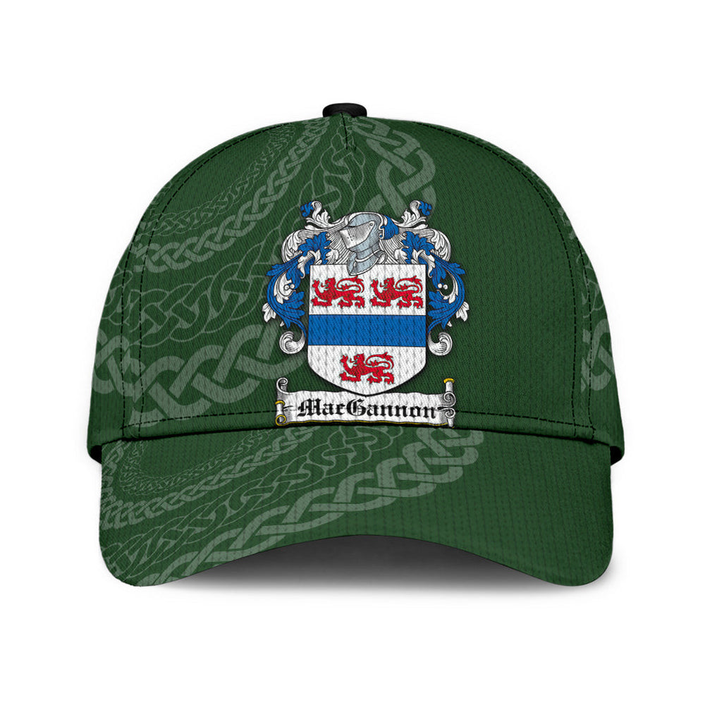 Clan Macgannon Coat Of Arms - Irish Family Crest St Patrick's Day Classic CapRQ84 Classic Cap - Macgannon Coat Of Arms St Patrick's Day Classic Cap Irish Cap