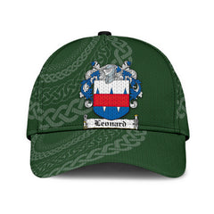 Clan Leonard Coat Of Arms - Irish Family Crest St Patrick's Day Classic CapOH72 Classic Cap - Leonard Coat Of Arms St Patrick's Day Classic Cap Irish Cap