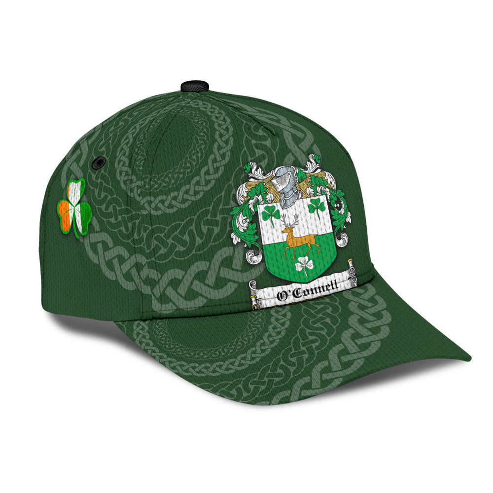 Clan Oconnell Coat Of Arms - Irish Family Crest St Patrick's Day Classic CapEM75 Classic Cap - Oconnell Coat Of Arms St Patrick's Day Classic Cap Irish Cap