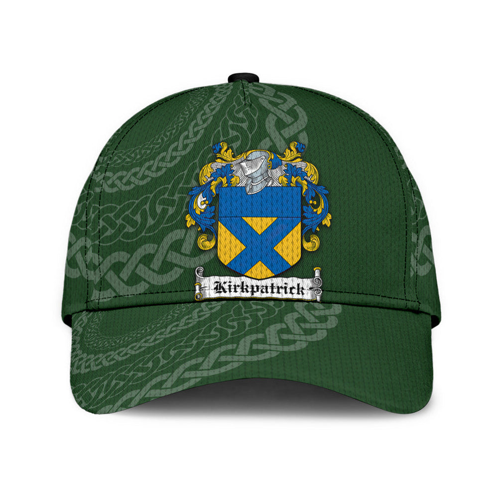 Clan Kirkpatrick Coat Of Arms - Irish Family Crest St Patrick's Day Classic CapOW98 Classic Cap - Kirkpatrick Coat Of Arms St Patrick's Day Classic Cap Irish Cap