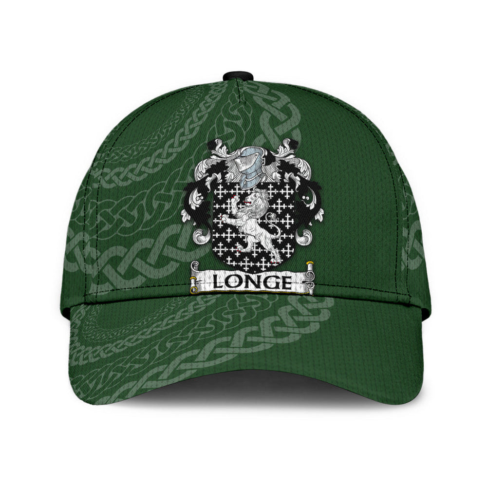 Clan Longe Coat Of Arms - Irish Family Crest St Patrick's Day Classic CapMA48 Classic Cap - Longe Coat Of Arms St Patrick's Day Classic Cap Irish Cap