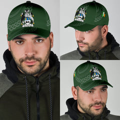 Clan Macgilchrist Coat Of Arms - Irish Family Crest St Patrick's Day Classic CapGP22 Classic Cap - Macgilchrist Coat Of Arms St Patrick's Day Classic Cap Irish Cap