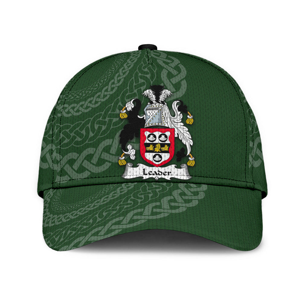 Clan Leader Coat Of Arms - Irish Family Crest St Patrick's Day Classic CapPW37 Classic Cap - Leader Coat Of Arms St Patrick's Day Classic Cap Irish Cap