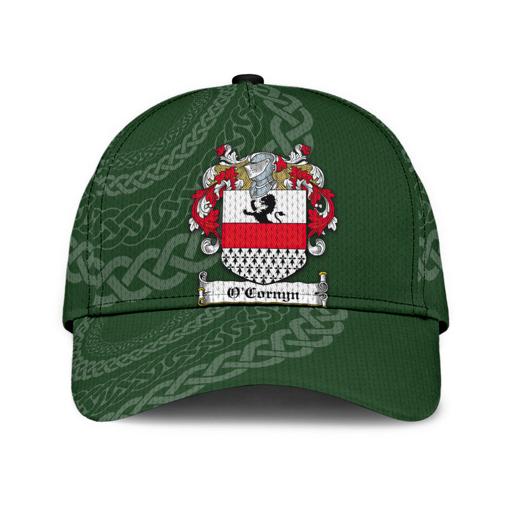 Clan Ocornyn Coat Of Arms - Irish Family Crest St Patrick's Day Classic CapBK14 Classic Cap - Ocornyn Coat Of Arms St Patrick's Day Classic Cap Irish Cap