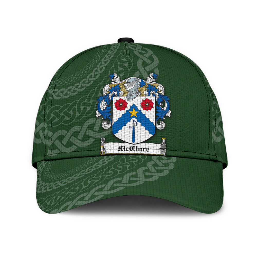 Clan Mcclure Coat Of Arms - Irish Family Crest St Patrick's Day Classic CapFN89 Classic Cap - Mcclure Coat Of Arms St Patrick's Day Classic Cap Irish Cap
