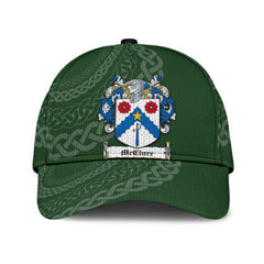 Clan Mcclure Coat Of Arms - Irish Family Crest St Patrick's Day Classic CapFN89 Classic Cap - Mcclure Coat Of Arms St Patrick's Day Classic Cap Irish Cap