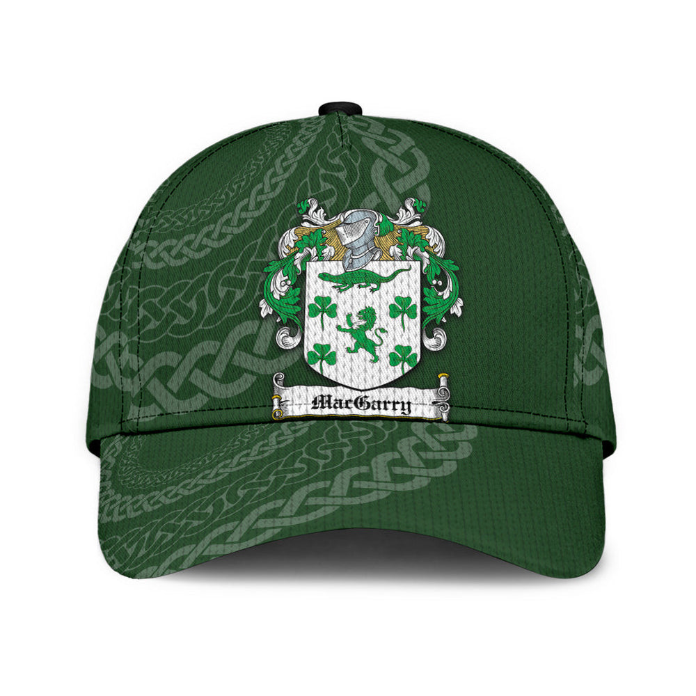 Clan Macgarry Coat Of Arms - Irish Family Crest St Patrick's Day Classic CapPP51 Classic Cap - Macgarry Coat Of Arms St Patrick's Day Classic Cap Irish Cap