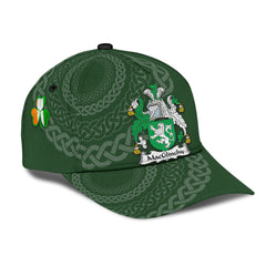 Clan Macglinchy Coat Of Arms - Irish Family Crest St Patrick's Day Classic CapSN76 Classic Cap - Macglinchy Coat Of Arms St Patrick's Day Classic Cap Irish Cap