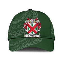 Clan Keating Coat Of Arms - Irish Family Crest St Patrick's Day Classic CapSZ52 Classic Cap - Keating Coat Of Arms St Patrick's Day Classic Cap Irish Cap