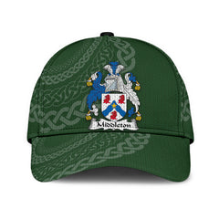 Clan Middleton Coat Of Arms - Irish Family Crest St Patrick's Day Classic CapHP73 Classic Cap - Middleton Coat Of Arms St Patrick's Day Classic Cap Irish Cap