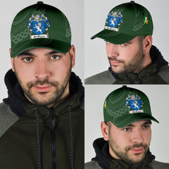 Clan Macdowell Coat Of Arms - Irish Family Crest St Patrick's Day Classic CapFK70 Classic Cap - Macdowell Coat Of Arms St Patrick's Day Classic Cap Irish Cap
