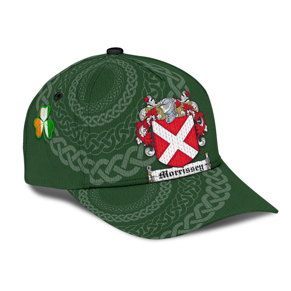 Clan Morrissey Coat Of Arms - Irish Family Crest St Patrick's Day Classic CapJT57 Classic Cap - Morrissey Coat Of Arms St Patrick's Day Classic Cap Irish Cap