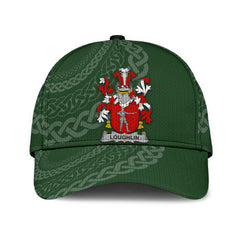 Clan Loughlin Coat Of Arms - Irish Family Crest St Patrick's Day Classic CapQC54 Classic Cap - Loughlin Coat Of Arms St Patrick's Day Classic Cap Irish Cap