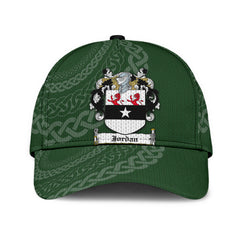 Clan Jordan Coat Of Arms - Irish Family Crest St Patrick's Day Classic CapOC31 Classic Cap - Jordan Coat Of Arms St Patrick's Day Classic Cap Irish Cap