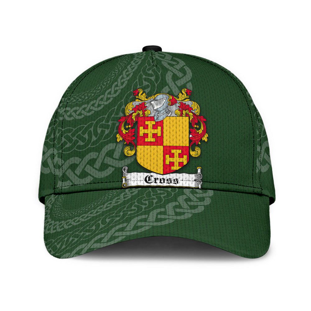 Clan Cross Coat Of Arms - Irish Family Crest St Patrick's Day Classic CapMK26 Classic Cap - Cross Coat Of Arms St Patrick's Day Classic Cap Irish Cap