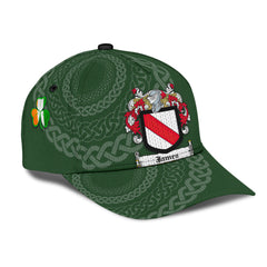Clan James Coat Of Arms - Irish Family Crest St Patrick's Day Classic CapST63 Classic Cap - James Coat Of Arms St Patrick's Day Classic Cap Irish Cap
