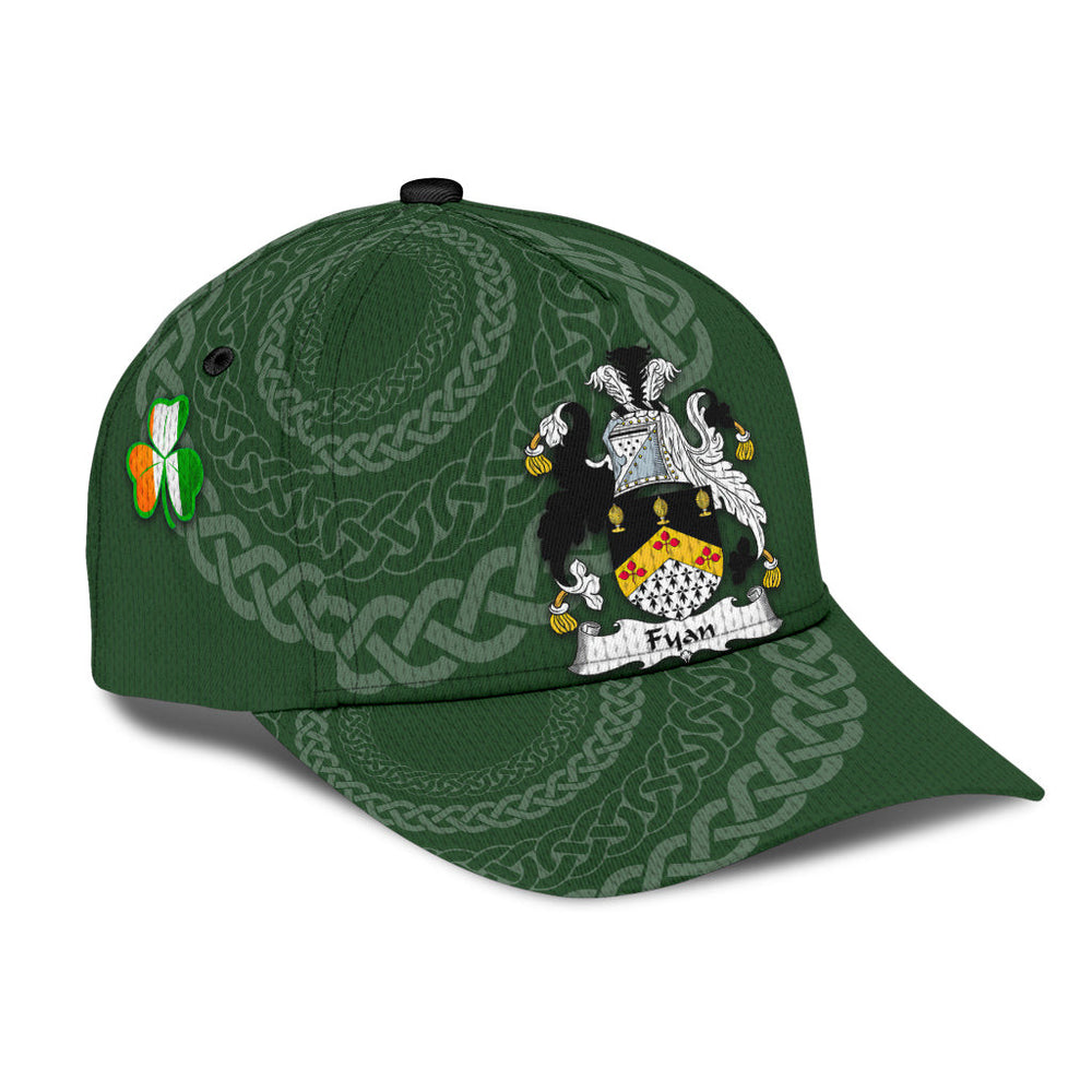 Clan Fyan Coat Of Arms - Irish Family Crest St Patrick's Day Classic CapRC56 Classic Cap - Fyan Coat Of Arms St Patrick's Day Classic Cap Irish Cap