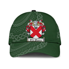 Clan Fitzpearce Coat Of Arms - Irish Family Crest St Patrick's Day Classic CapWE42 Classic Cap - Fitzpearce Coat Of Arms St Patrick's Day Classic Cap Irish Cap