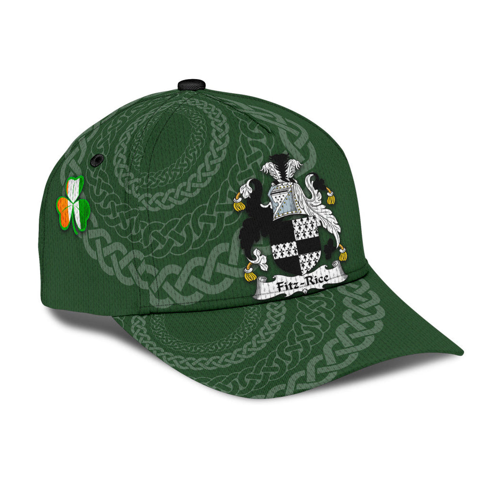 Clan Fitzrice Coat Of Arms - Irish Family Crest St Patrick's Day Classic CapYN89 Classic Cap - Fitzrice Coat Of Arms St Patrick's Day Classic Cap Irish Cap