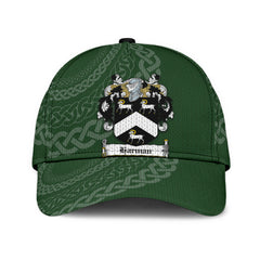 Clan Harman Coat Of Arms - Irish Family Crest St Patrick's Day Classic CapFQ56 Classic Cap - Harman Coat Of Arms St Patrick's Day Classic Cap Irish Cap