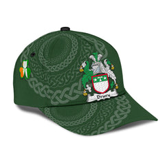 Clan Drury Coat Of Arms - Irish Family Crest St Patrick's Day Classic CapJH75 Classic Cap - Drury Coat Of Arms St Patrick's Day Classic Cap Irish Cap