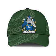 Clan Holland Coat Of Arms - Irish Family Crest St Patrick's Day Classic CapVK48 Classic Cap - Holland Coat Of Arms St Patrick's Day Classic Cap Irish Cap