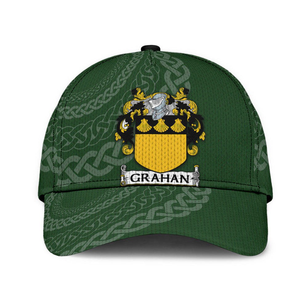 Clan Grahan Coat Of Arms - Irish Family Crest St Patrick's Day Classic CapPS85 Classic Cap - Grahan Coat Of Arms St Patrick's Day Classic Cap Irish Cap