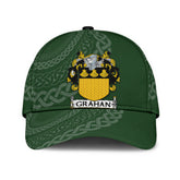 Clan Grahan Coat Of Arms - Irish Family Crest St Patrick's Day Classic CapPS85 Classic Cap - Grahan Coat Of Arms St Patrick's Day Classic Cap Irish Cap