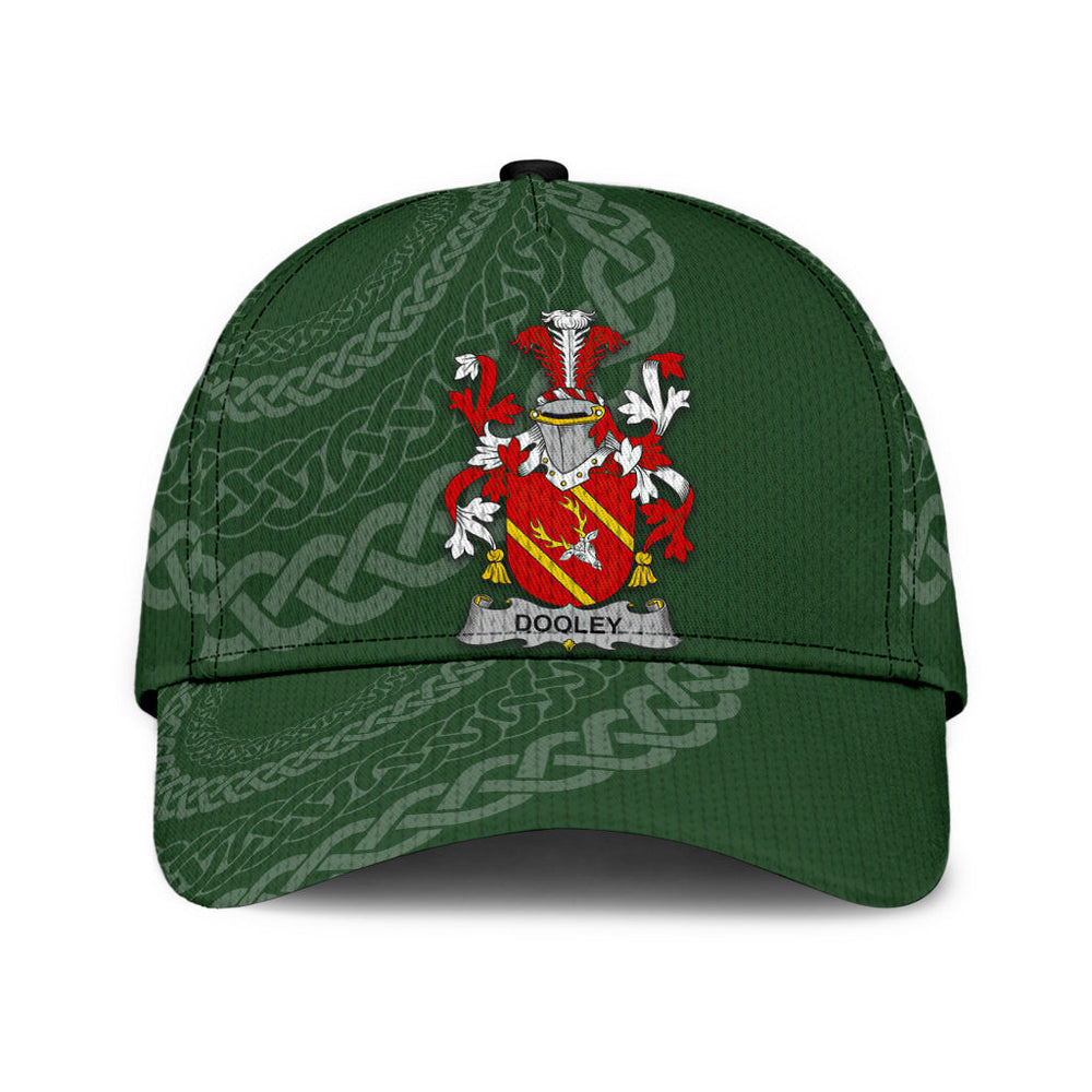 Clan Dooley Coat Of Arms - Irish Family Crest St Patrick's Day Classic CapBO56 Classic Cap - Dooley Coat Of Arms St Patrick's Day Classic Cap Irish Cap