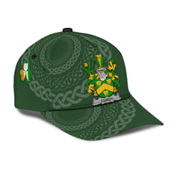 Clan Curdy Coat Of Arms - Irish Family Crest St Patrick's Day Classic CapMA14 Classic Cap - Curdy Coat Of Arms St Patrick's Day Classic Cap Irish Cap